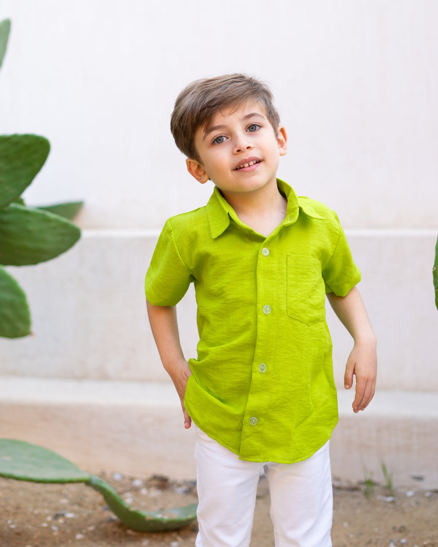 Kids Lime Green Shirt