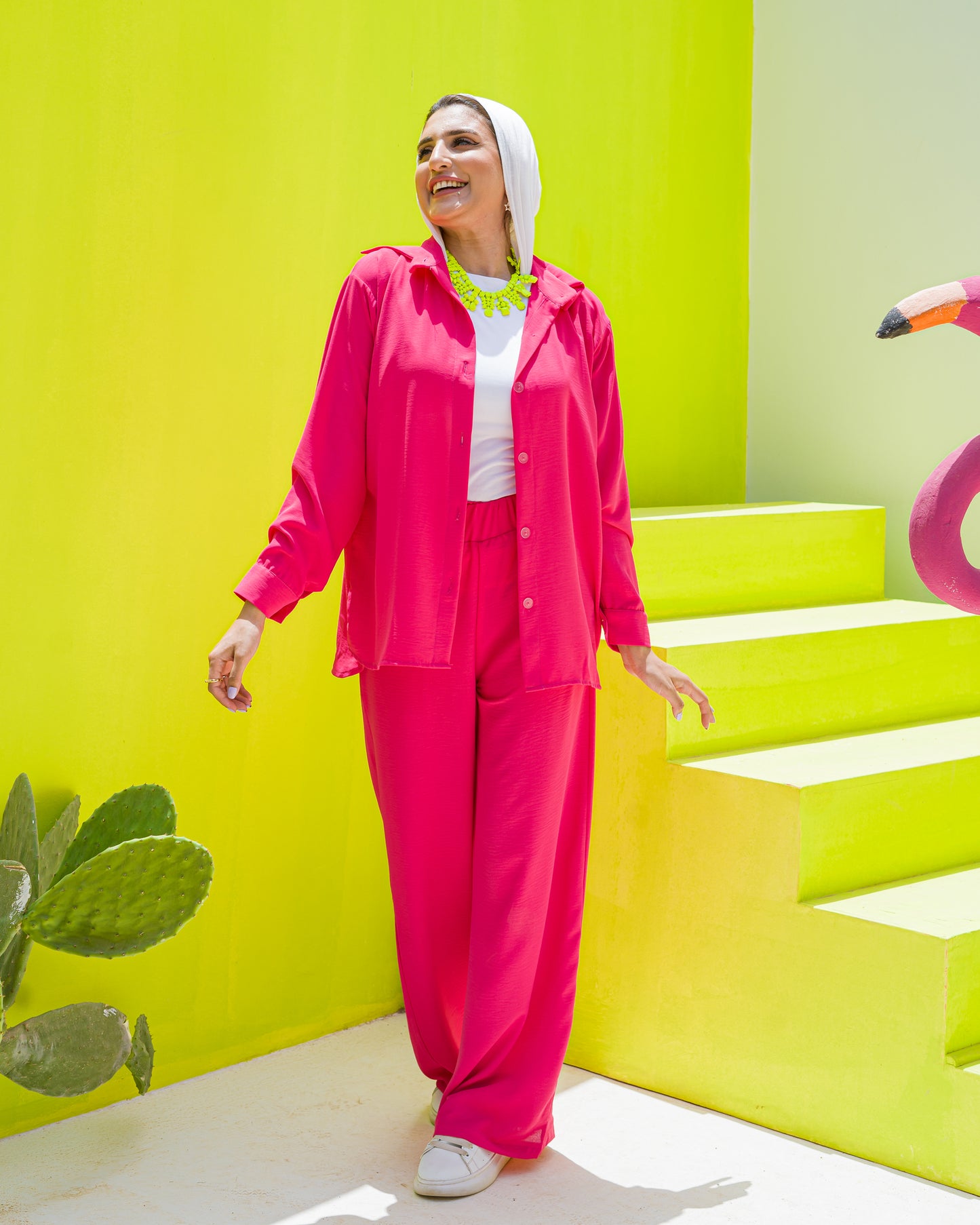 Women & Kids Fuchsia Sets