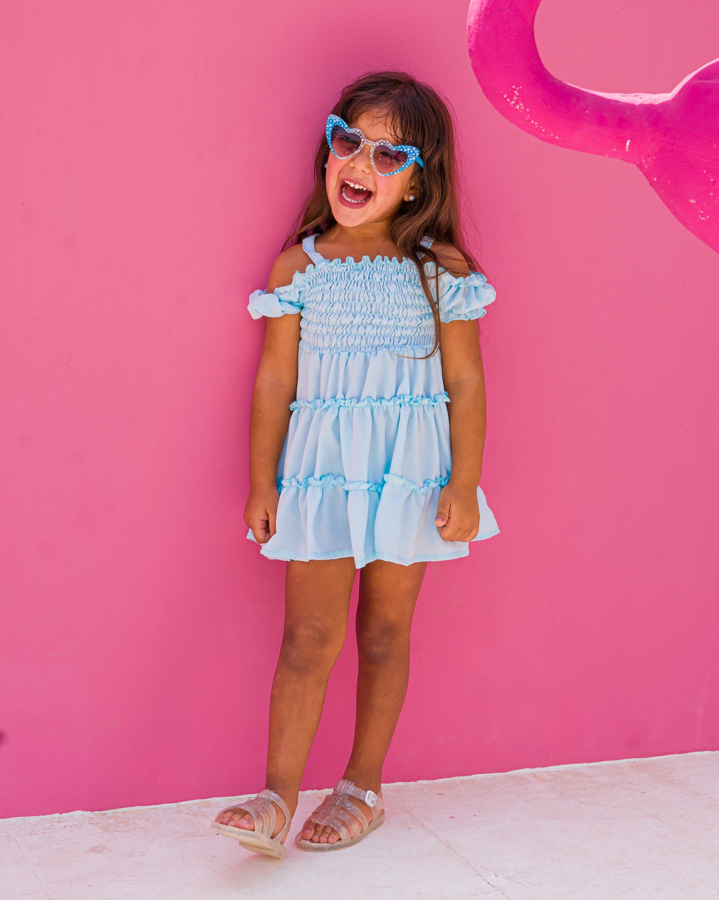 Baby blue dress