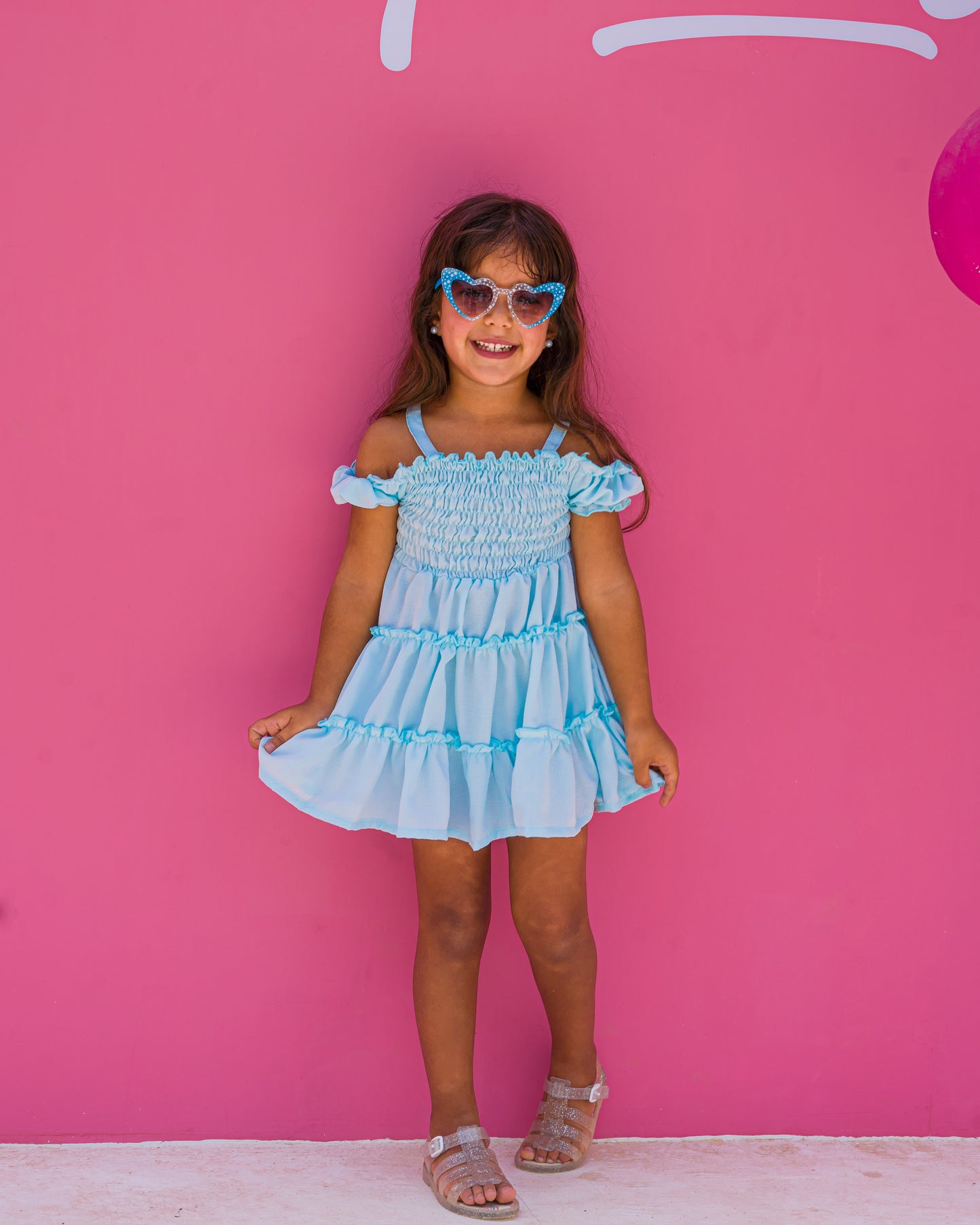 Baby blue dress