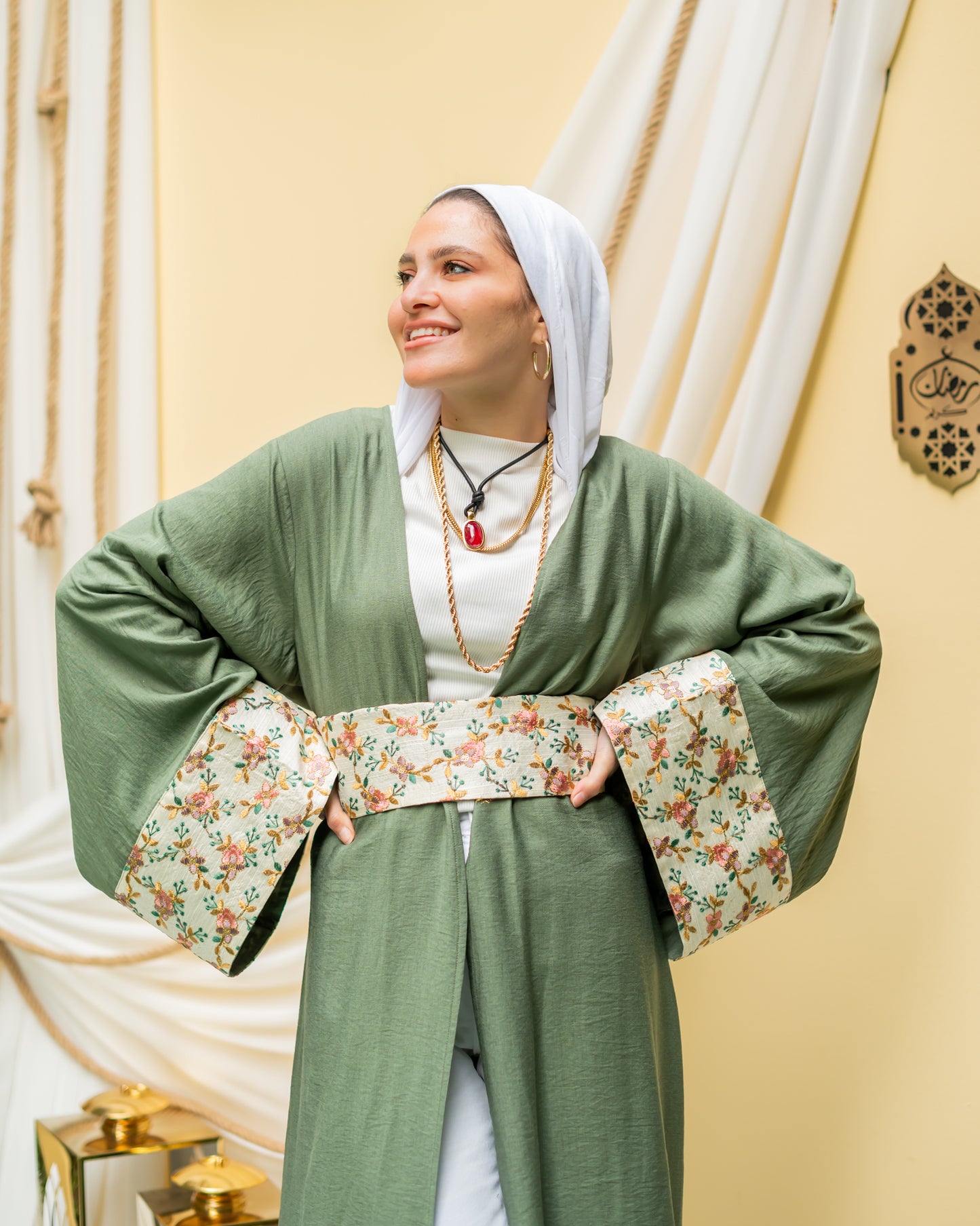 Floral Indian Kaftan