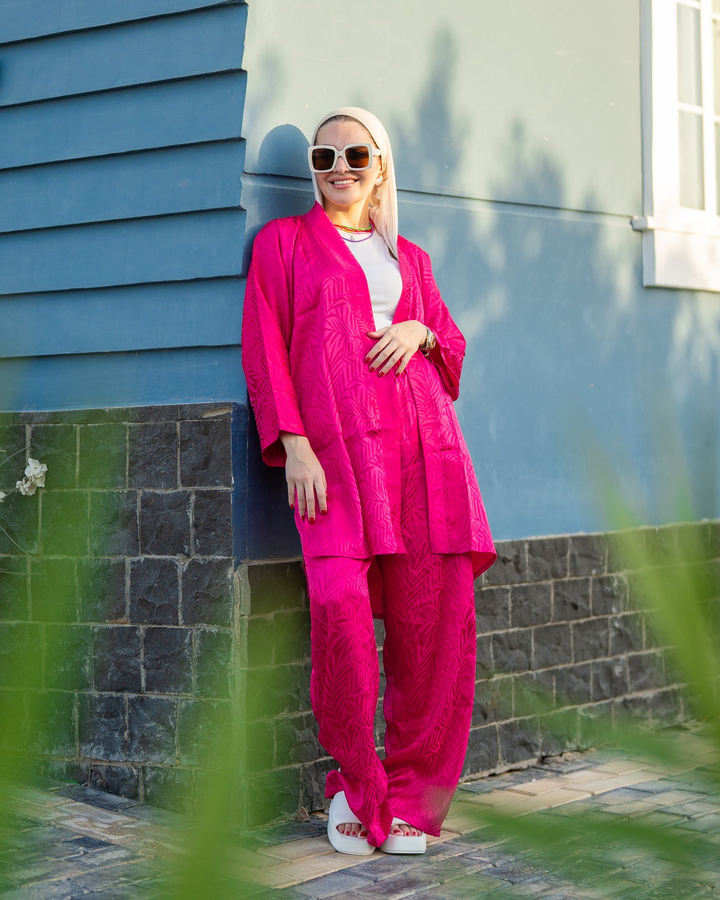 Satin Set - Fuchsia