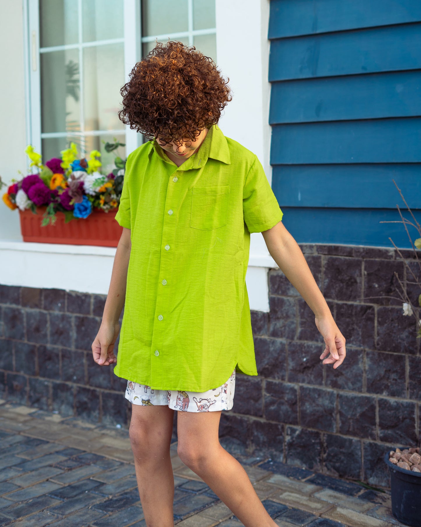 Kids Lime Green Shirt