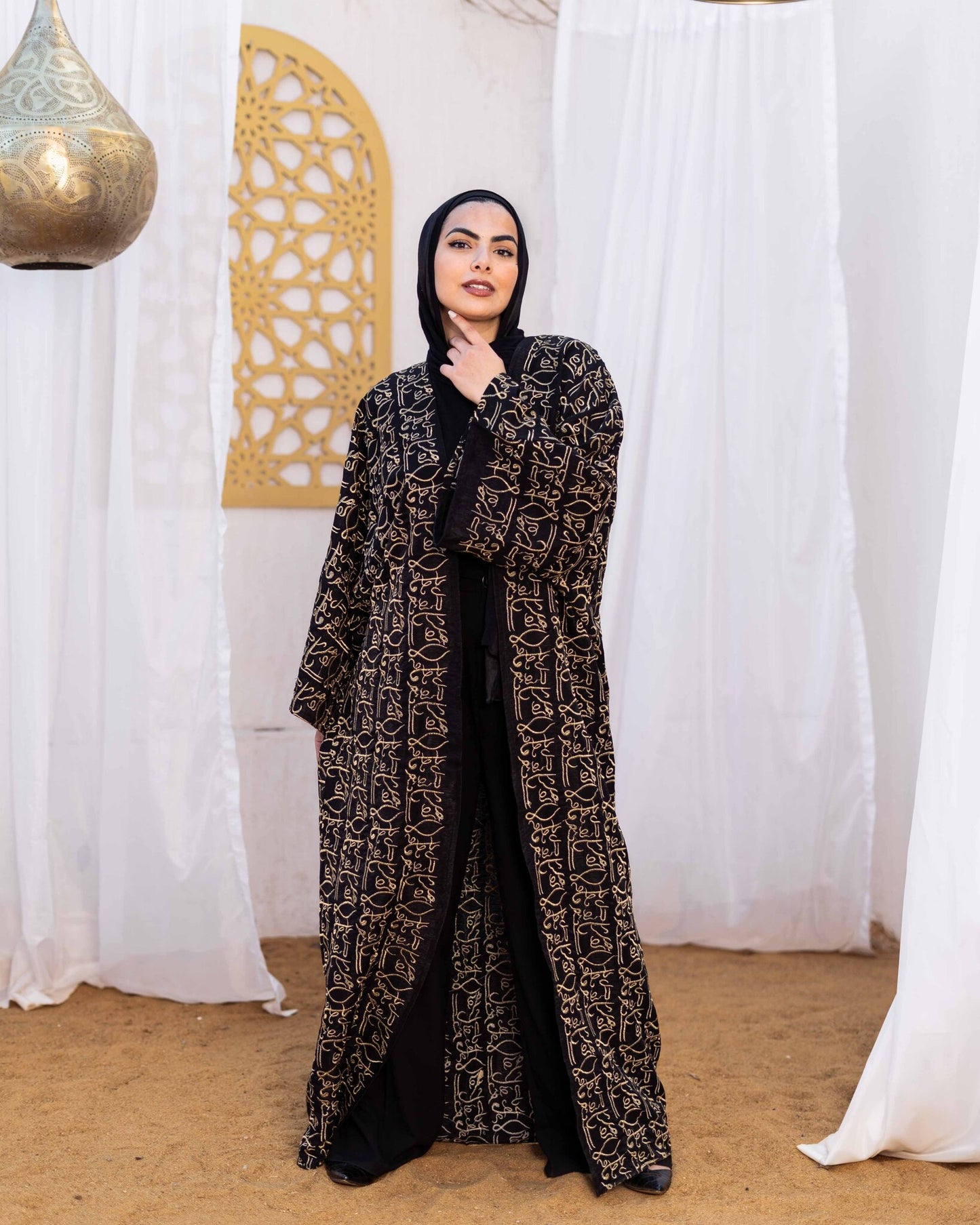 Kaftan in Black "Lela