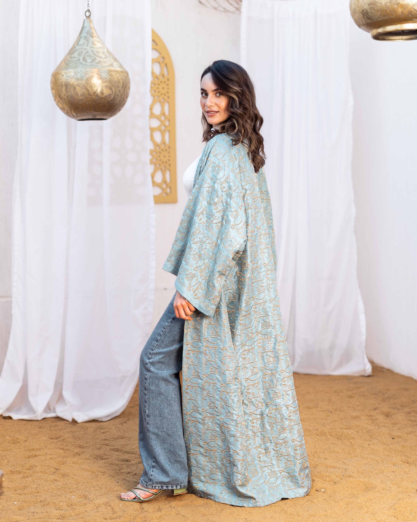Kaftan in Mint "Lela