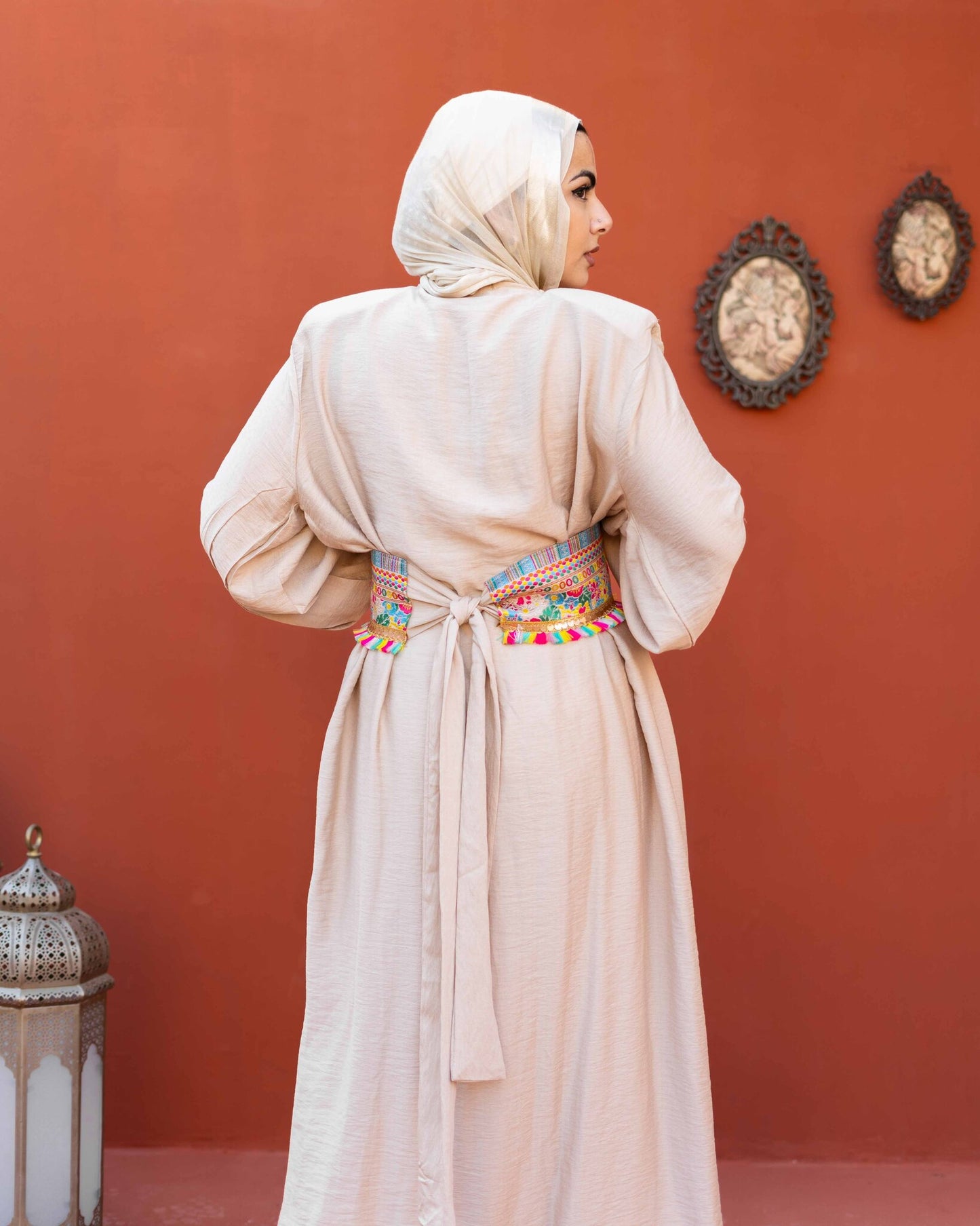 Epaulet Kimono - Beige