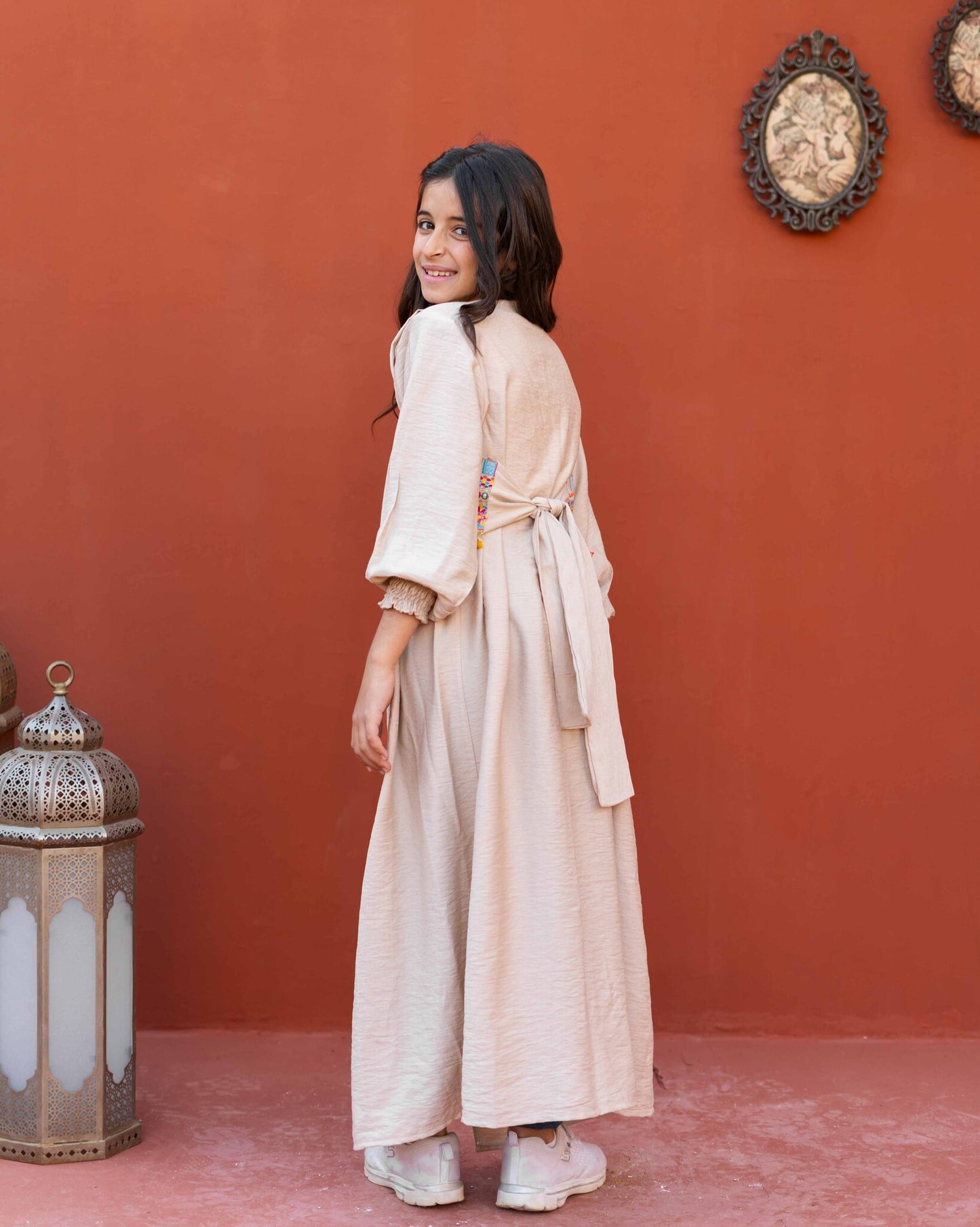 Epaulet Kimono - Beige