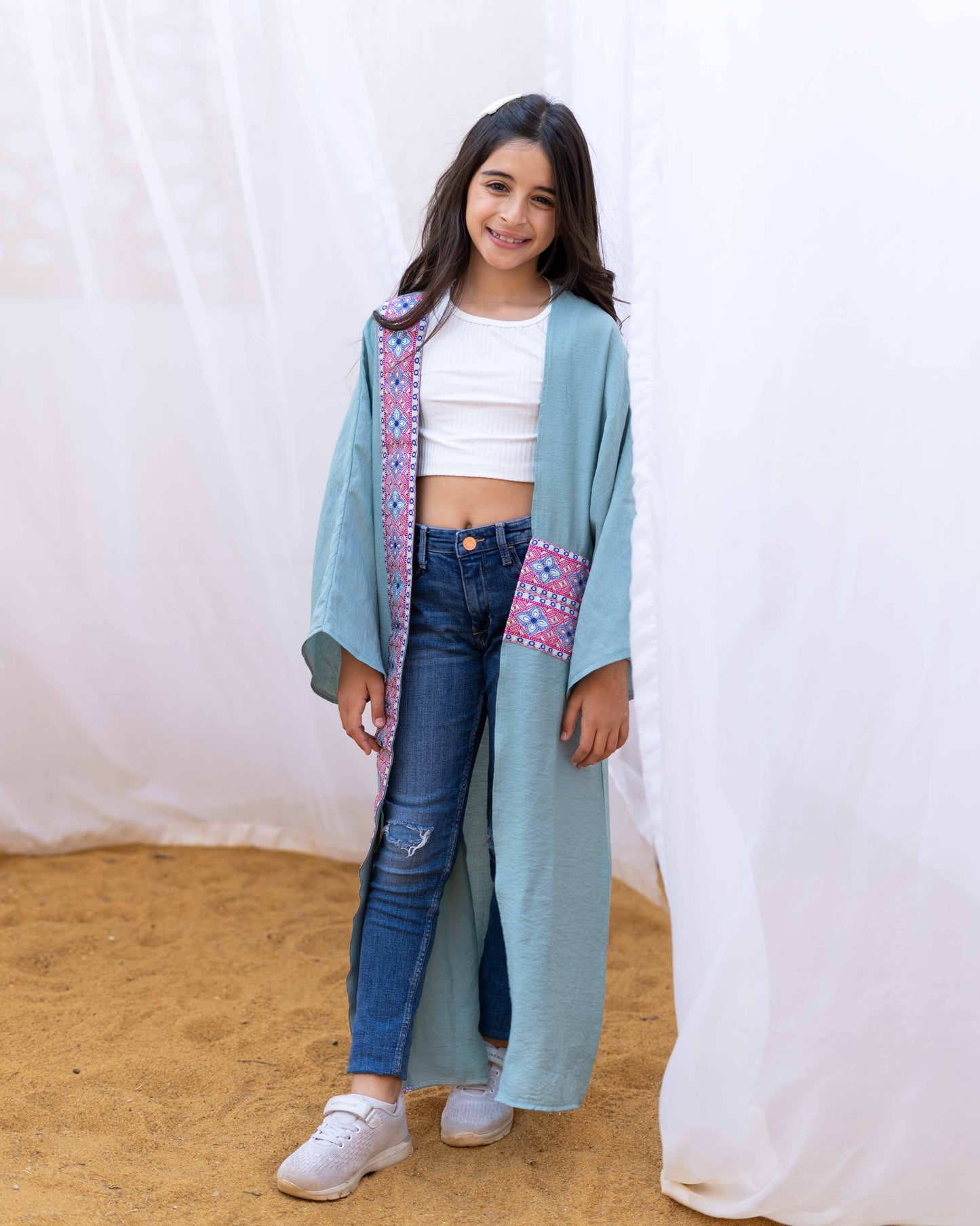 Kids - The indian Kaftan in Mint