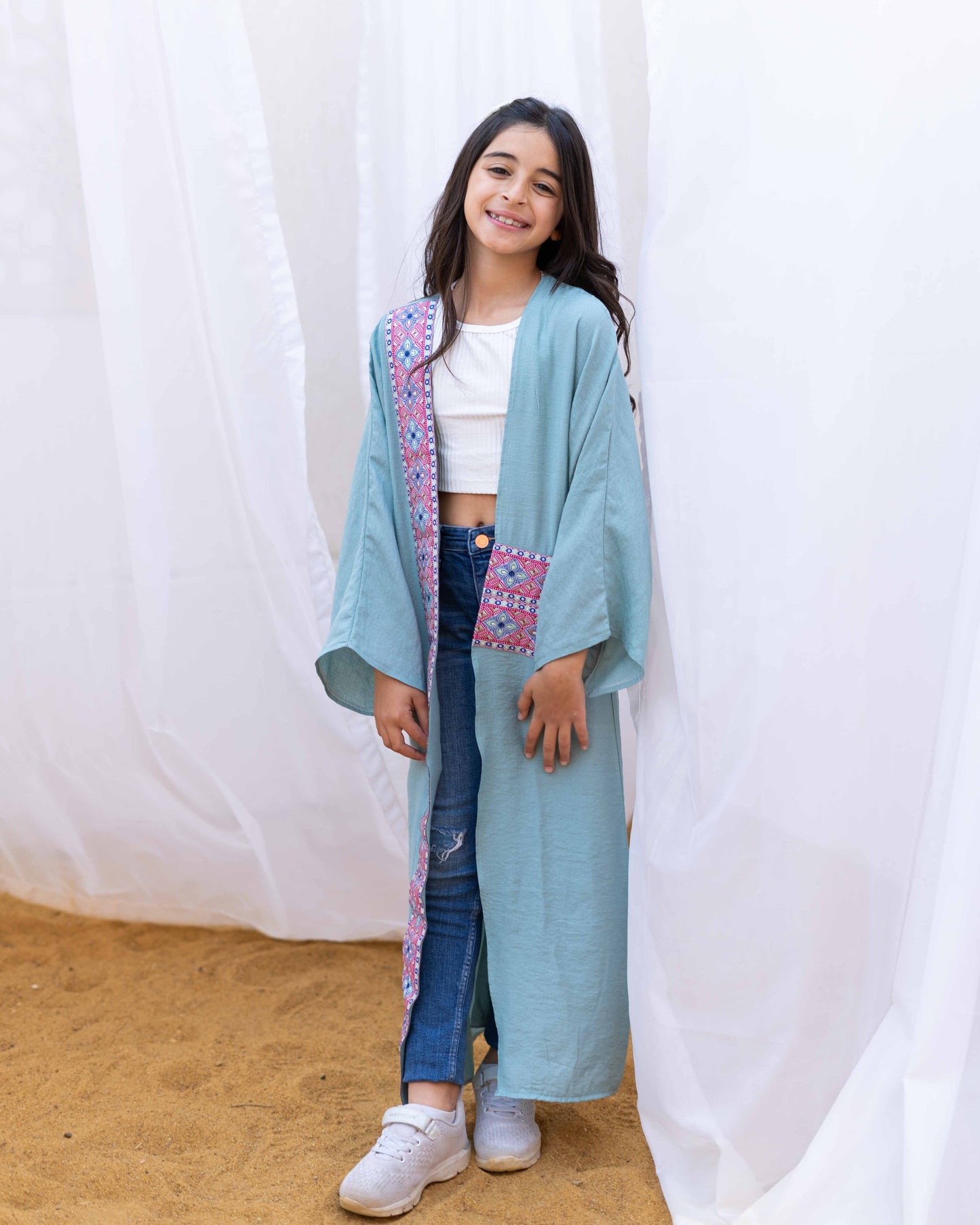 Kids - The indian Kaftan in Mint