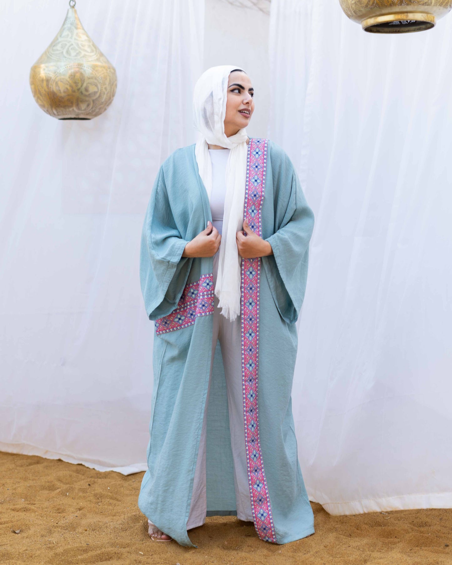 Women - The indian Kaftan in Mint
