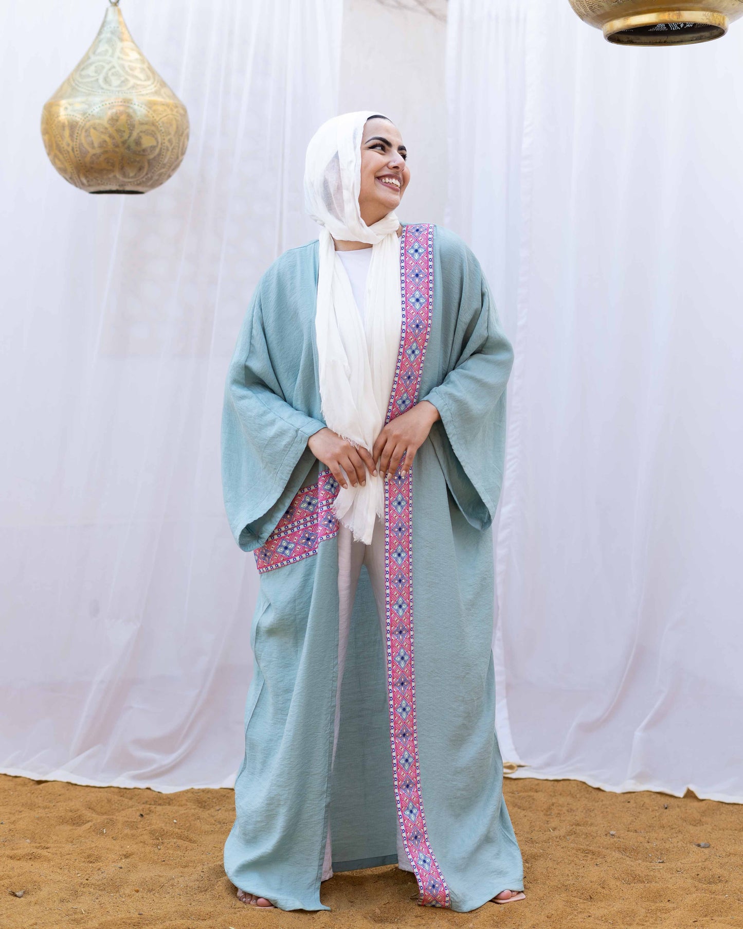Women - The indian Kaftan in Mint