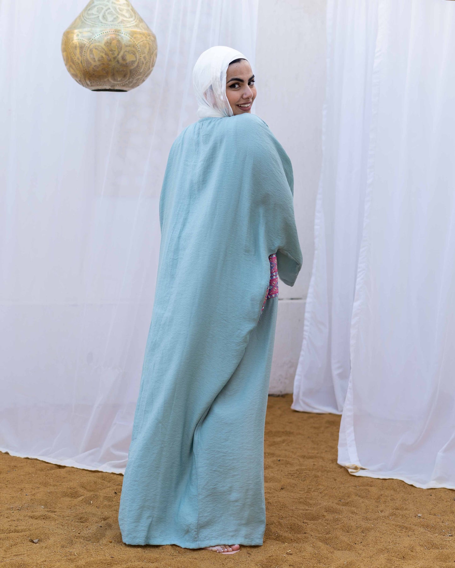 Women - The indian Kaftan in Mint