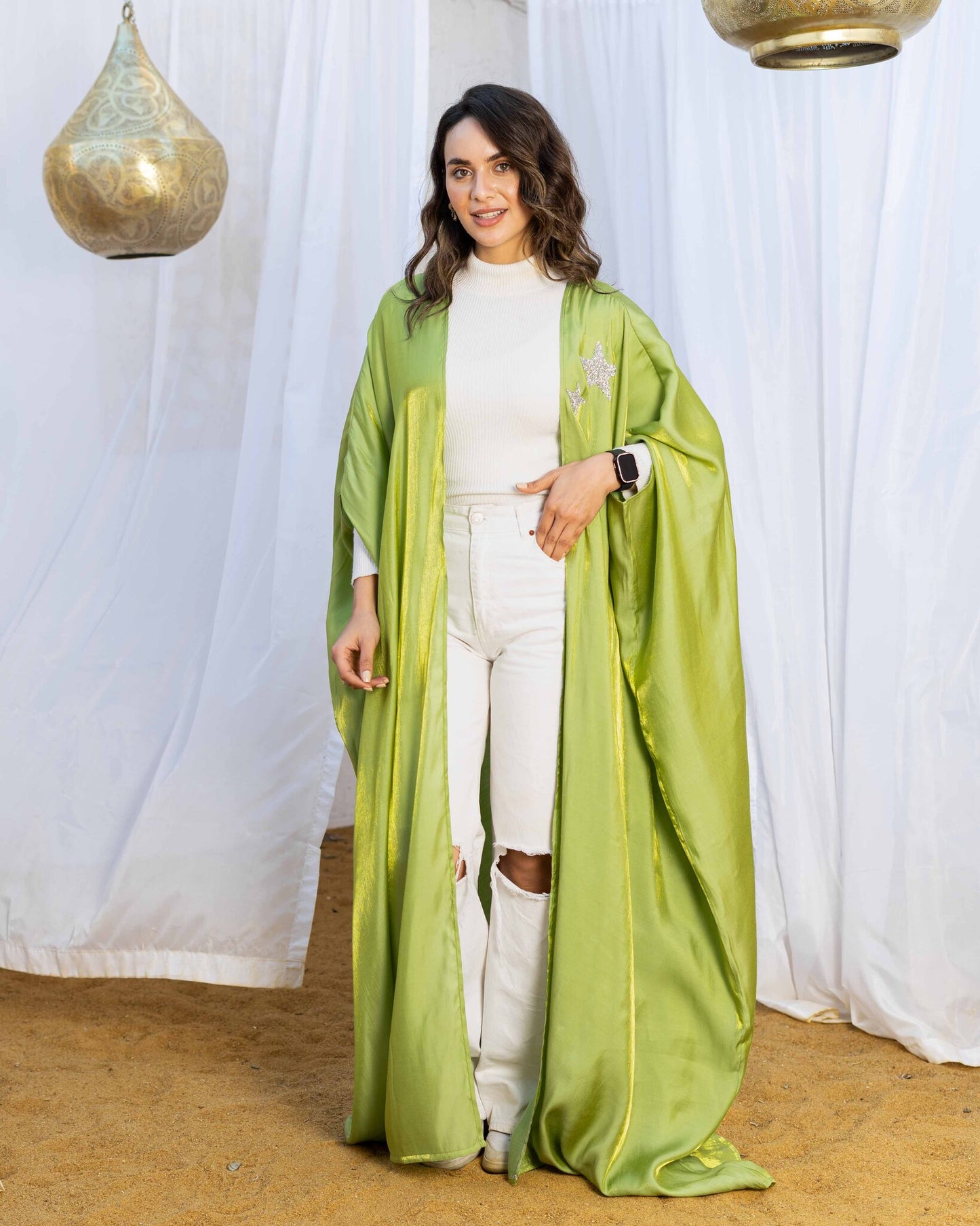 Lime Green Kaftan