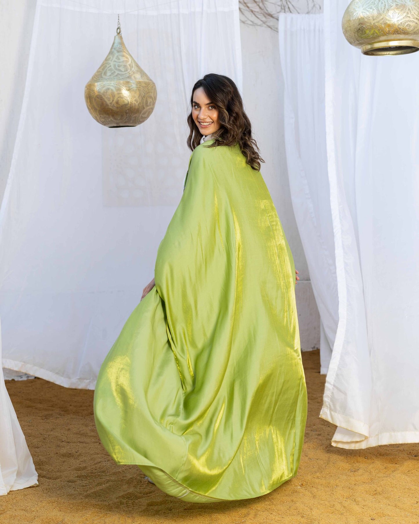 Lime Green Kaftan
