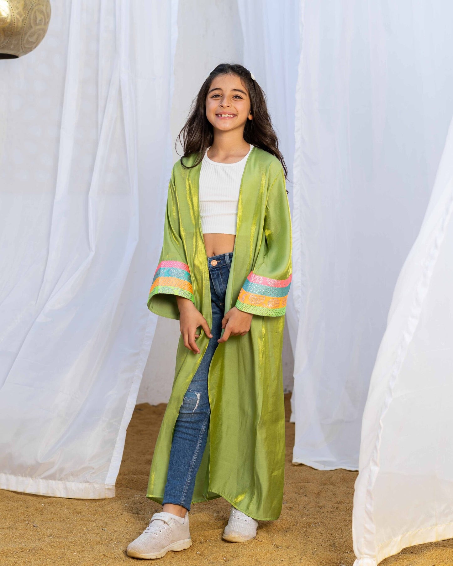 Lime Green Kaftan