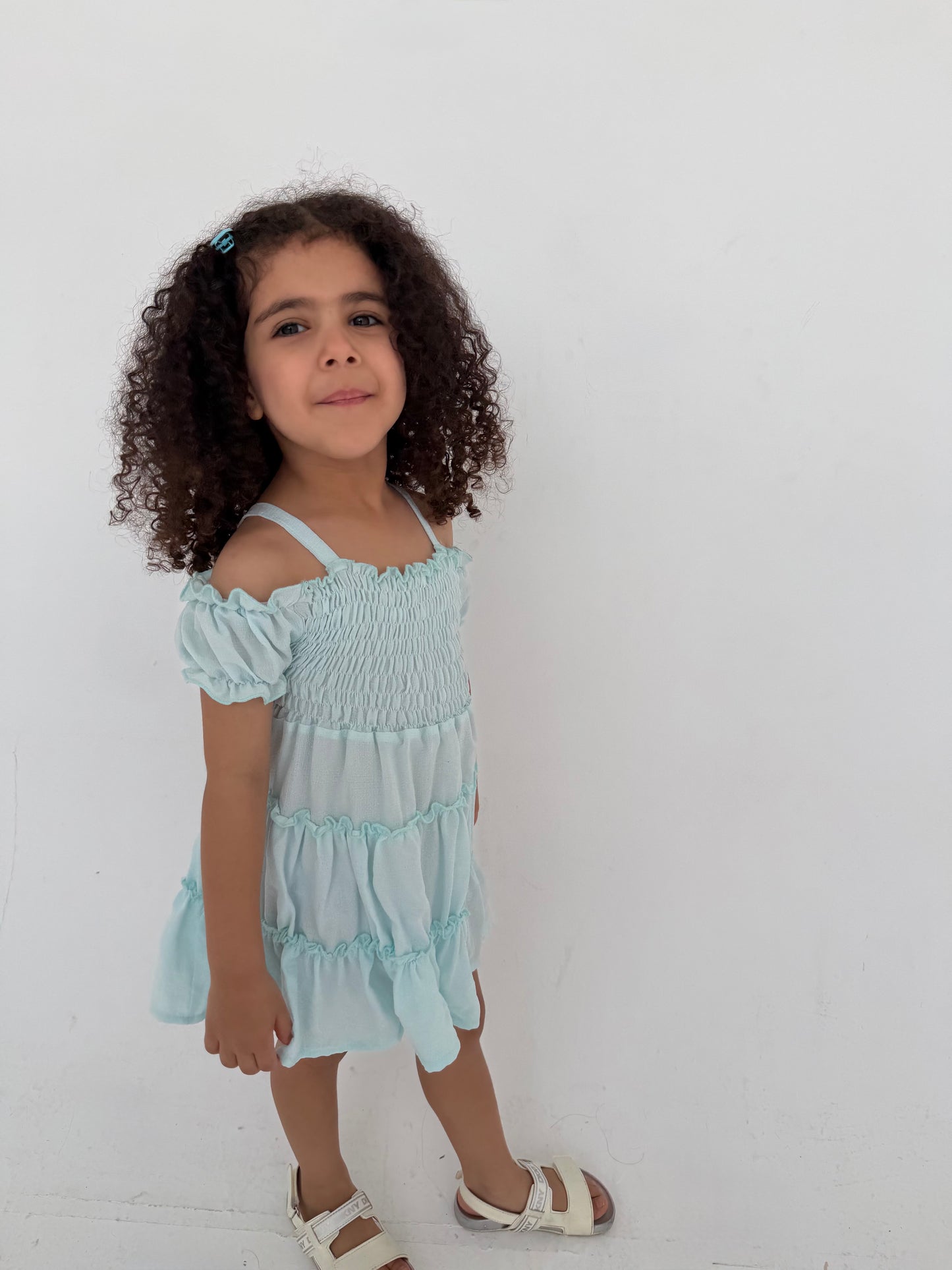 Baby blue dress