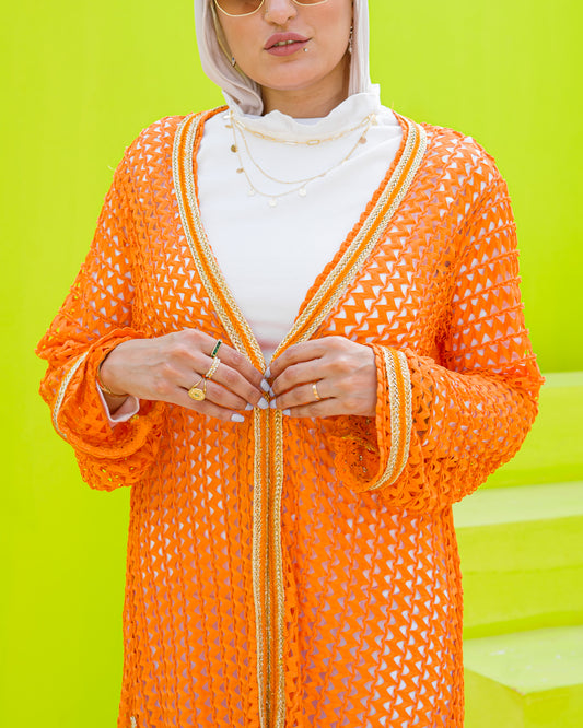 Women - Orange Kimono
