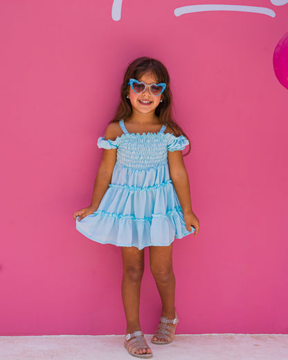 Baby blue dress