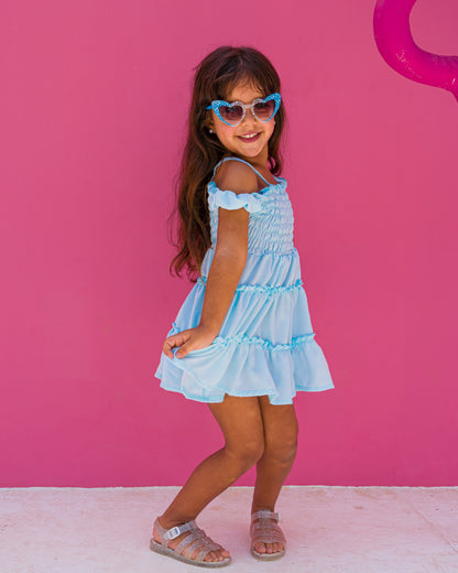 Baby blue dress