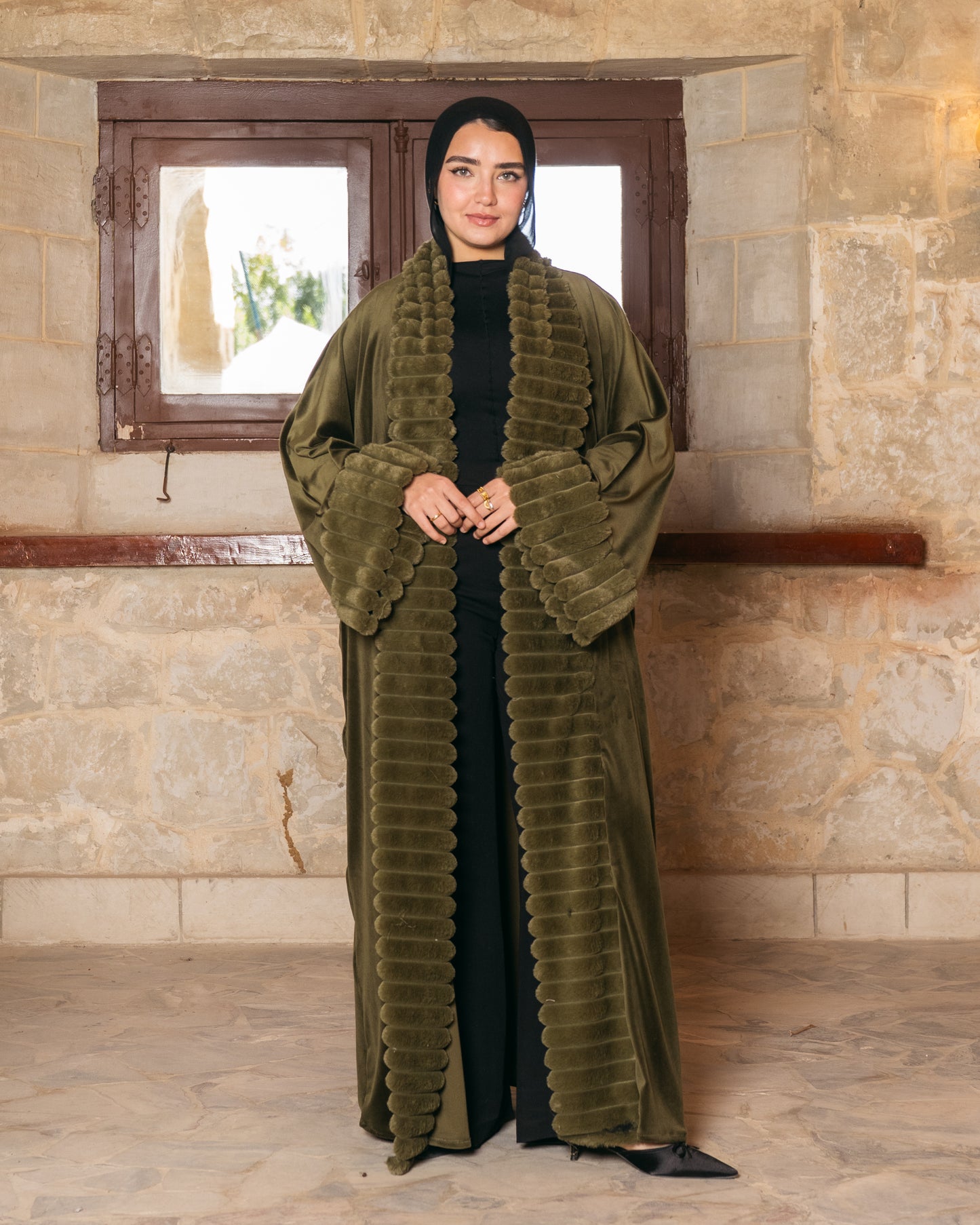 Women - Malika Kaftan in Olive