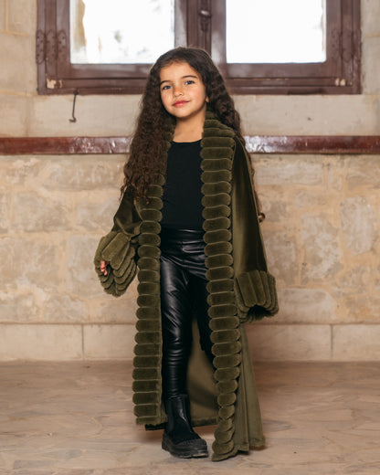 Kids - Malika Kaftan In Olive