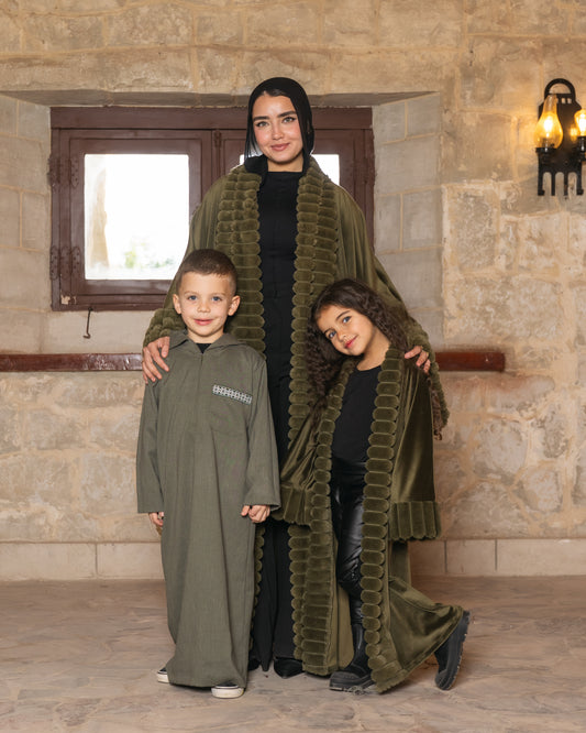 Kids - Malika Kaftan In Olive