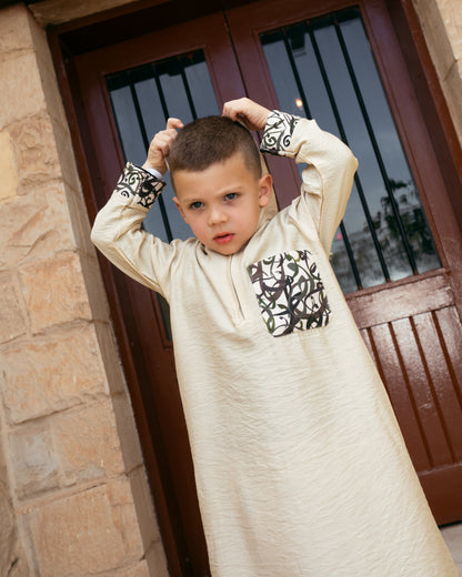 Boys - Galabya In Cream