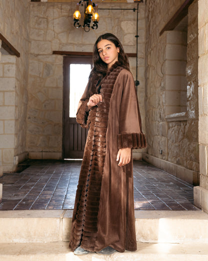 Kids - Malika Kaftan In Brown