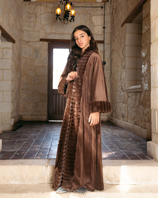 Kids - Malika Kaftan In Brown