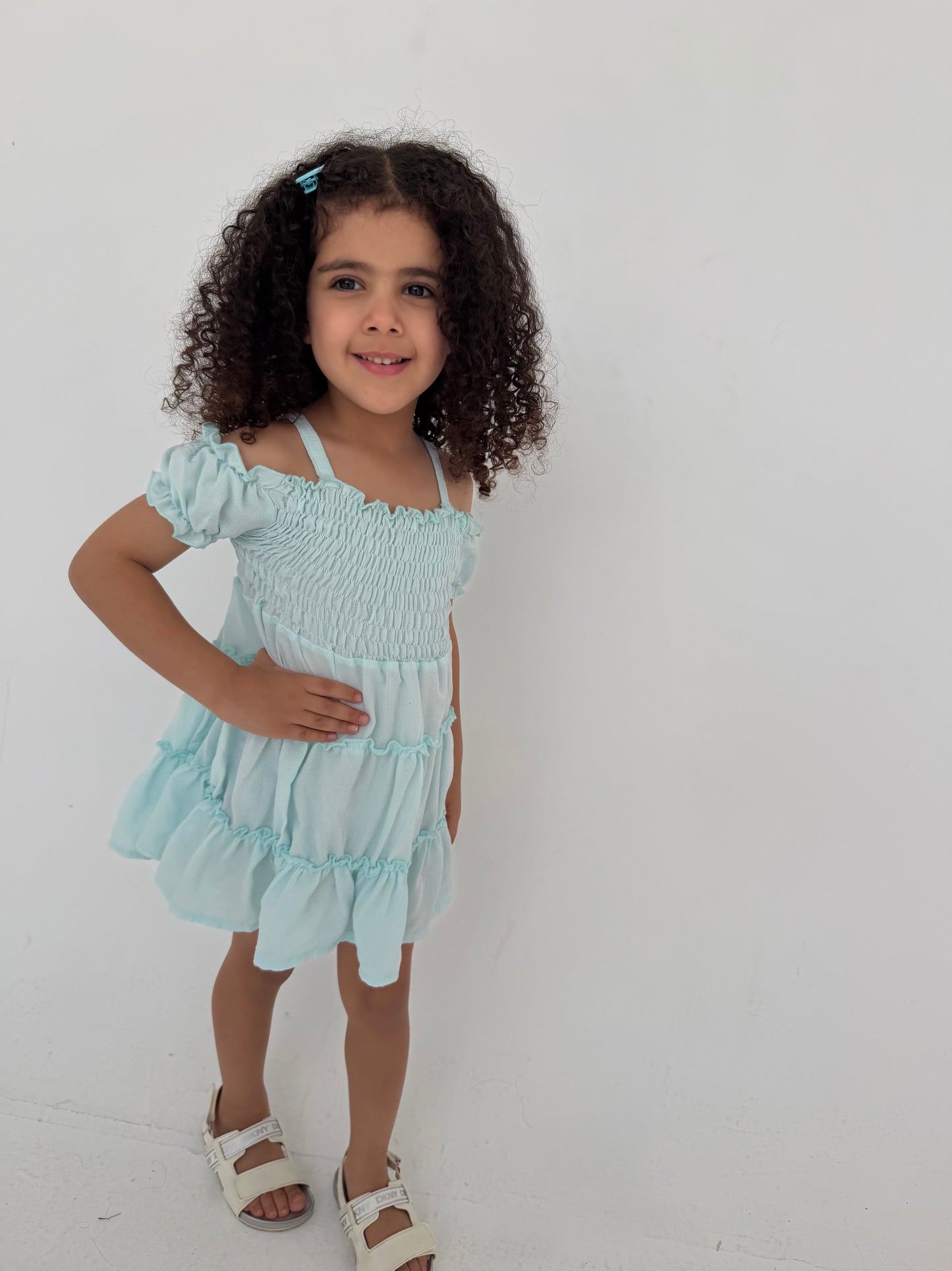 Baby blue dress