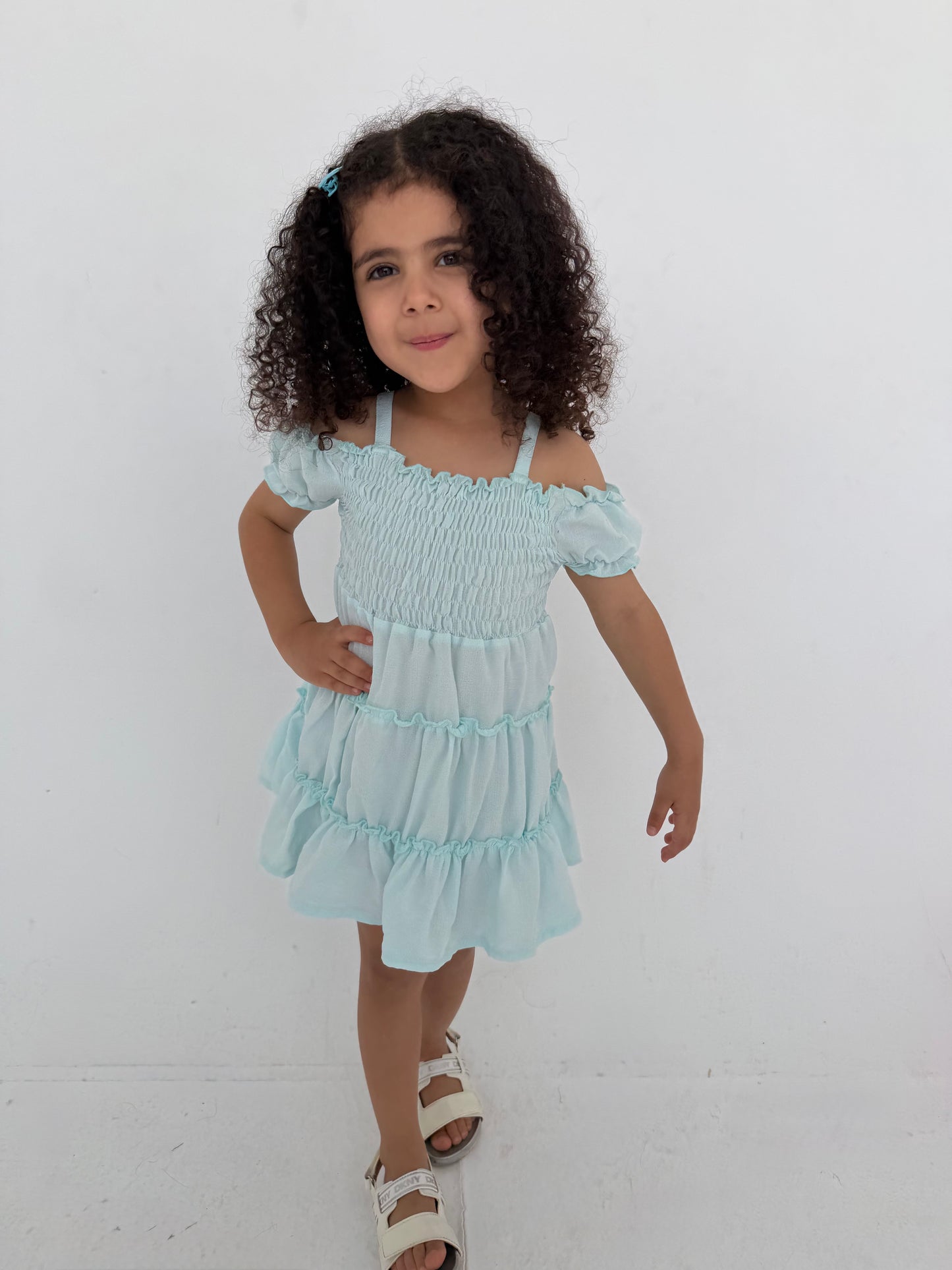 Baby blue dress
